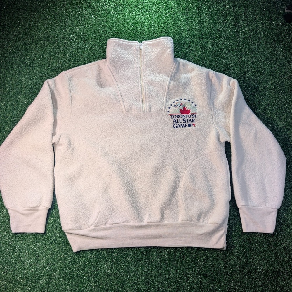 Vintage Shain of Canada 1991 MLB All Star Game Toronto Fleece Pullover size L
